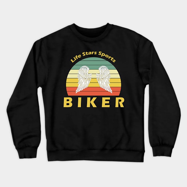 Biker Crewneck Sweatshirt by Usea Studio
